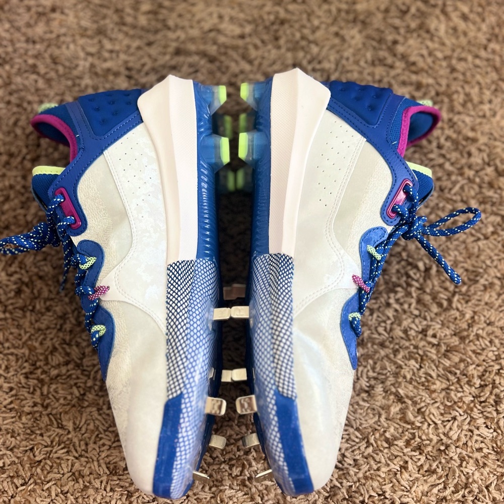 Under Armour Harper 8 Low ST Baseball Cleats ‘White Royal’ 3026588-104/ SZ  13 - Picture 7 of 13